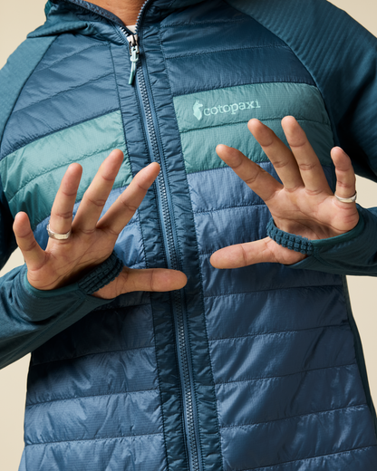 Capa Hybrid Insulated Hooded Jacket - Men's - Ocean/Steel Blue - US 9526