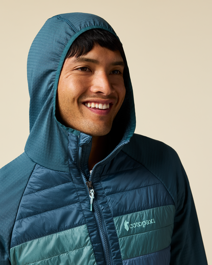 Capa Hybrid Insulated Hooded Jacket - Men's - Ocean/Steel Blue - US 9526
