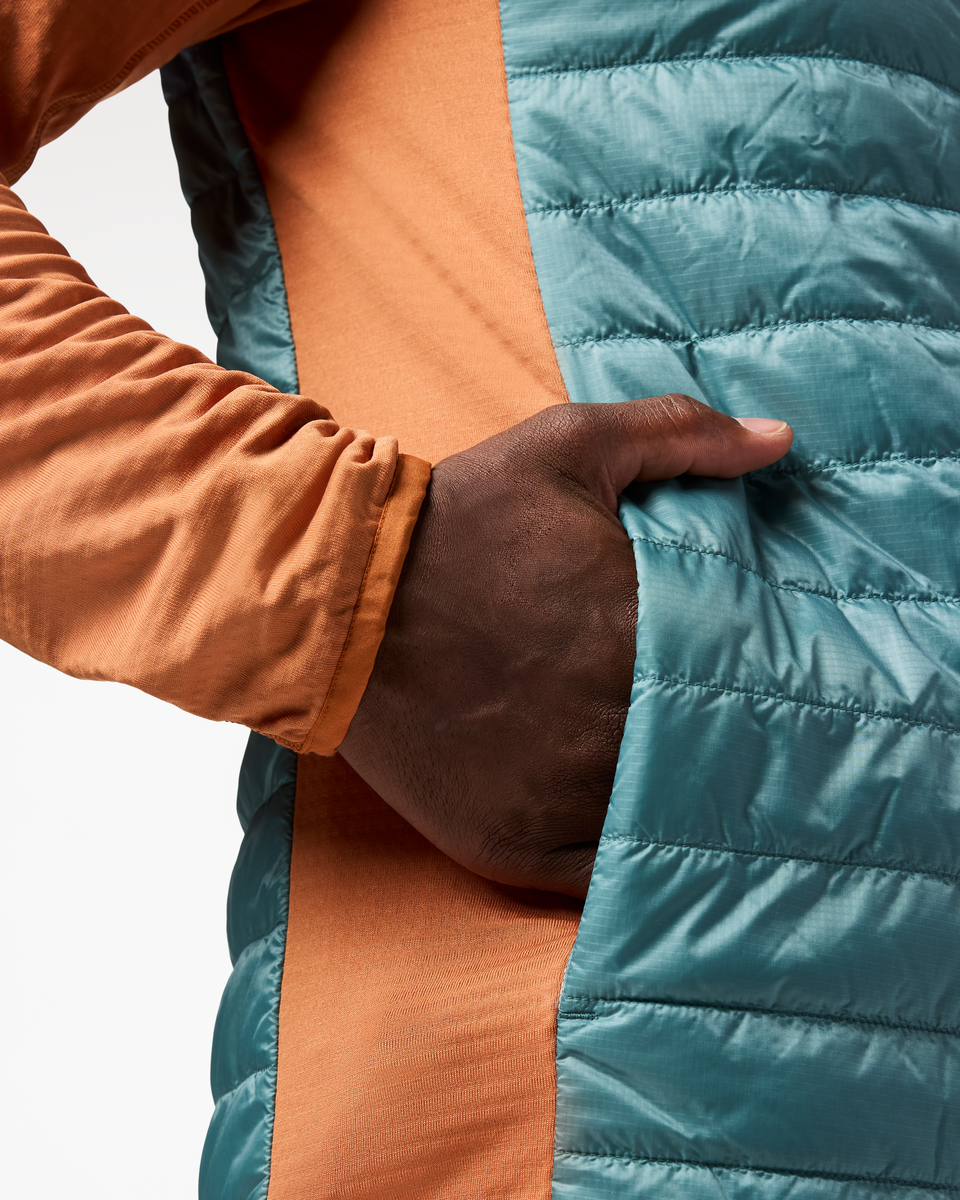 Capa Hybrid Insulated Hooded Jacket - Men's - Whiskey/Everglade - US 9929