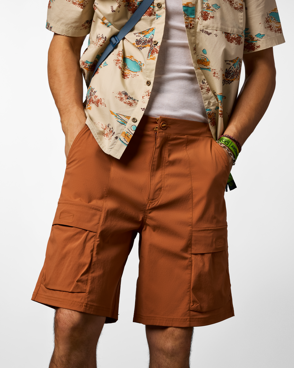 Coraje Tech Cargo Short - Men's - Whiskey - US 3544