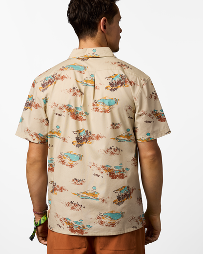 Estival Button Up Shirt - Print - Men's - Mt Cotopaxi Cream - US 7874
