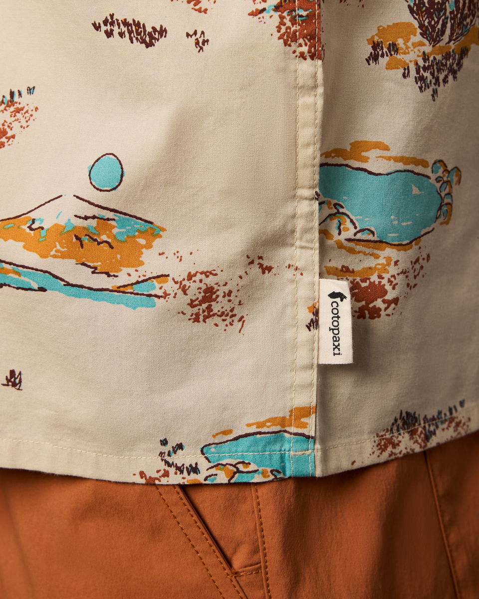 Estival Button Up Shirt - Print - Men's - Mt Cotopaxi Cream - US 7874