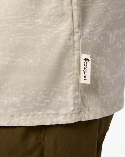 Estival Button Up Shirt - Print - Men's - Waves Mineral - US 8452