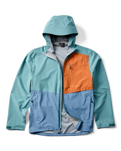 Impermeo 3L Hooded Shell Jacket - Men's - Everglade/Steel Blue - US 6631