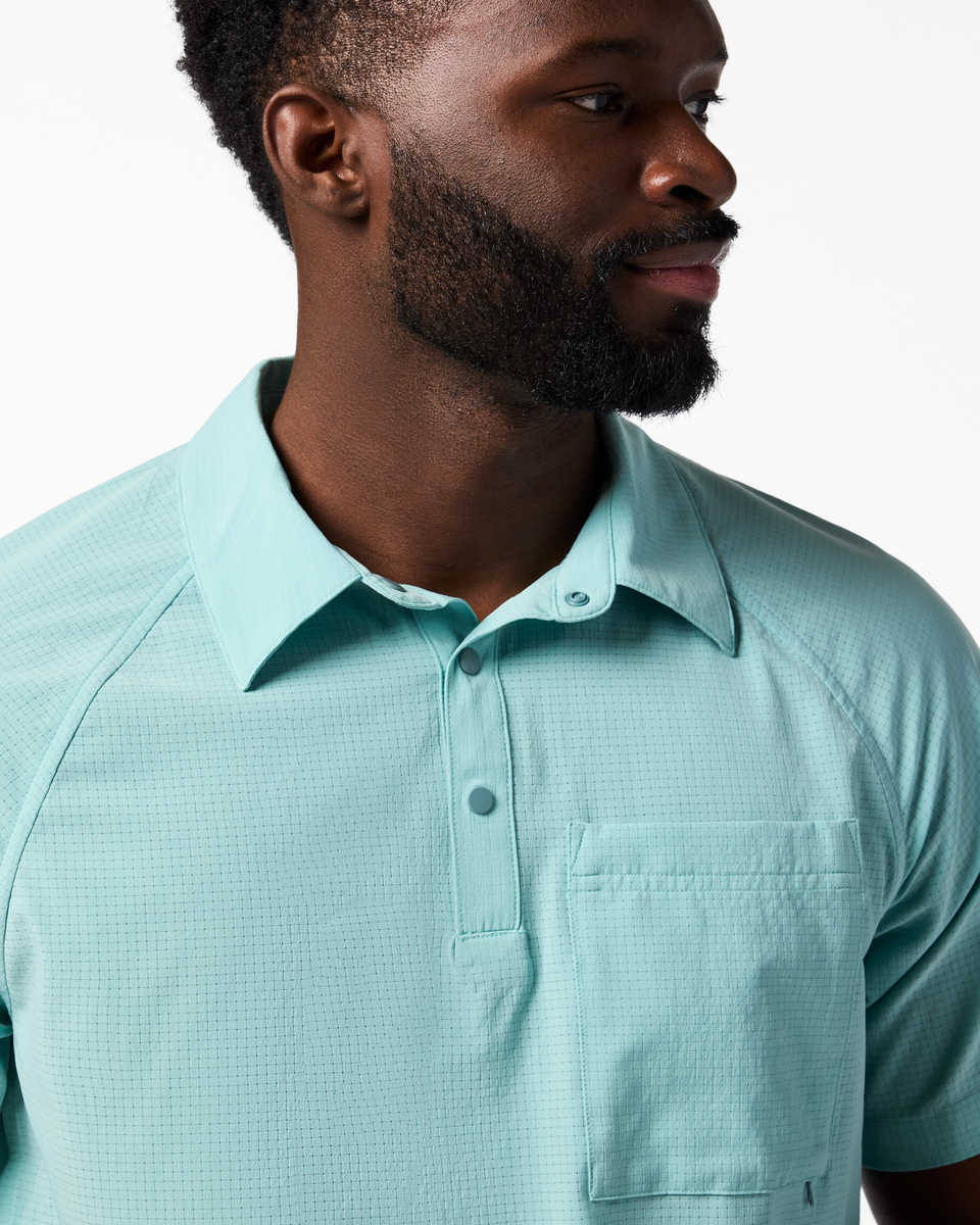 Pulso Tech Polo - Men's - Tide Pool - US 4825