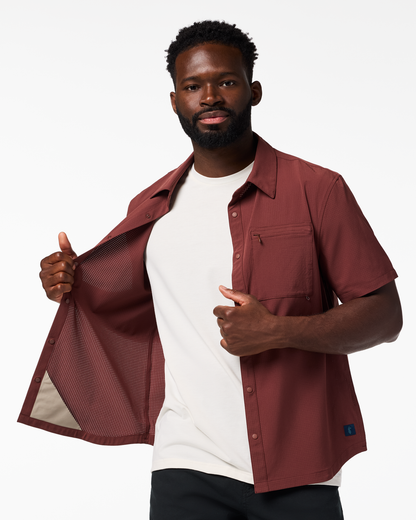 Pulso Tech Shirt - Men's - Sepia - US 1838