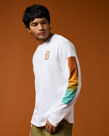 Radiant Llama Long-Sleeve T-Shirt - Men's - White - US 5531