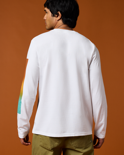 Radiant Llama Long-Sleeve T-Shirt - Men's - White - US 5531