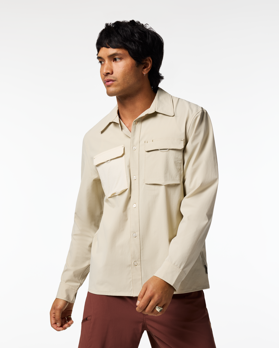 Solta Long-Sleeve Sun Shirt - Men's - Mineral - US 3344