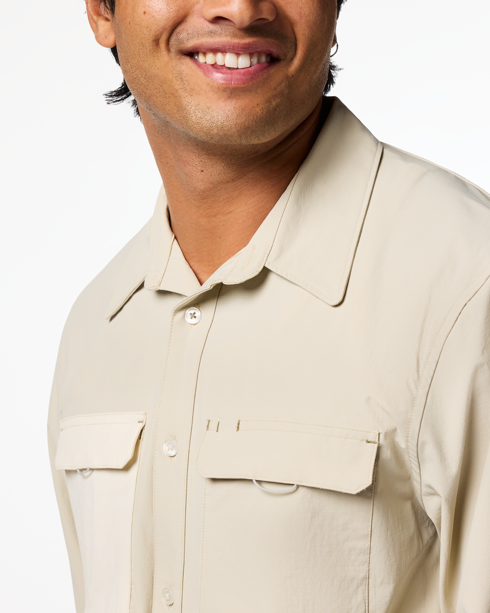 Solta Long-Sleeve Sun Shirt - Men's - Mineral - US 3344