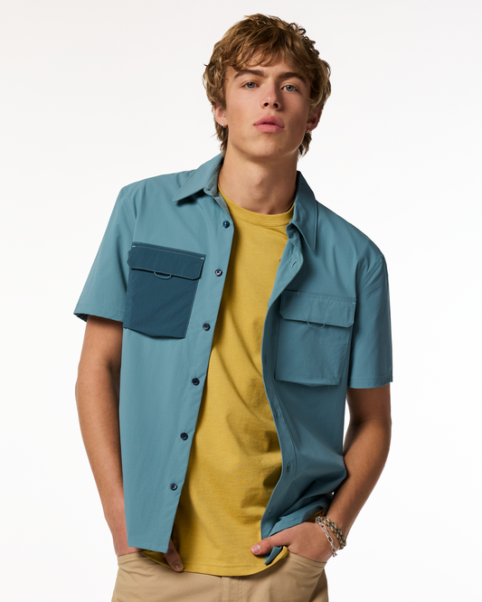 Solta Short-Sleeve Sun Shirt - Men's - Everglade - US 1179