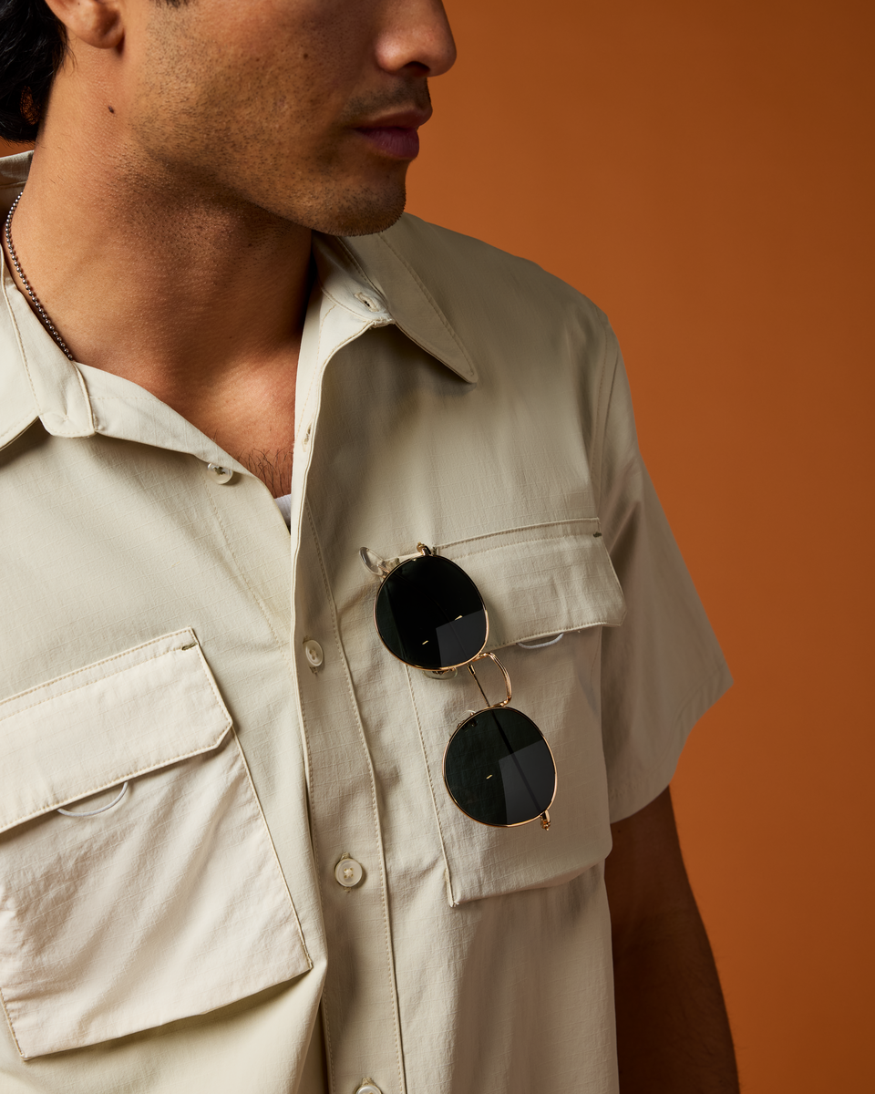Solta Short-Sleeve Sun Shirt - Men's - Mineral - US 5781