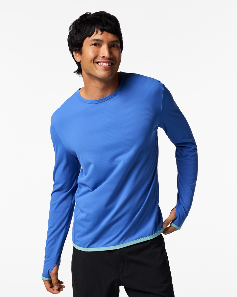 Sombra Long-Sleeve Sun Shirt - Men's - Azure - US 2637