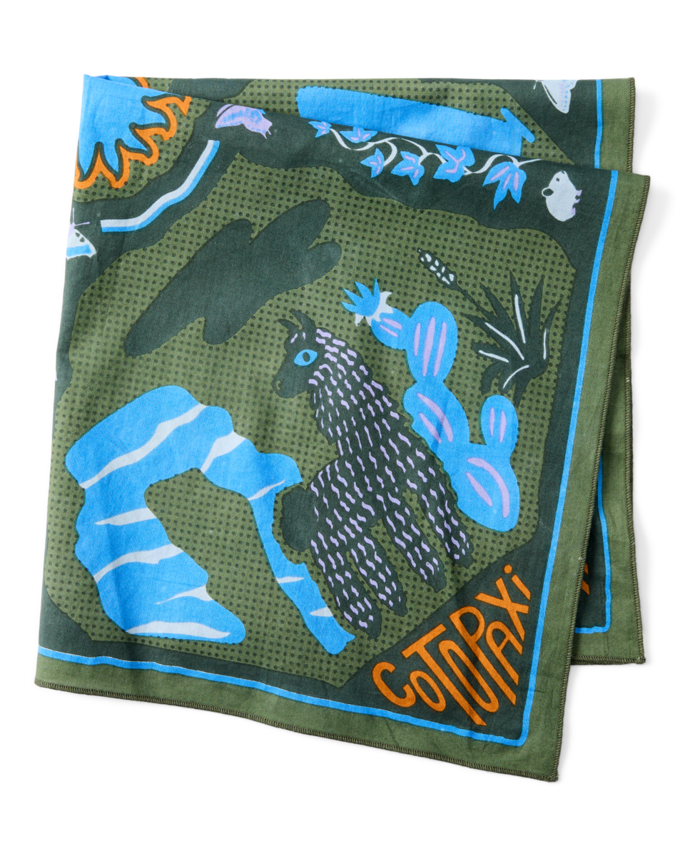 Organic Cotton Bandana - Llama Camp Bandana - US 9204