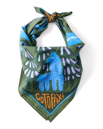 Organic Cotton Bandana - Llama Camp Bandana - US 9204