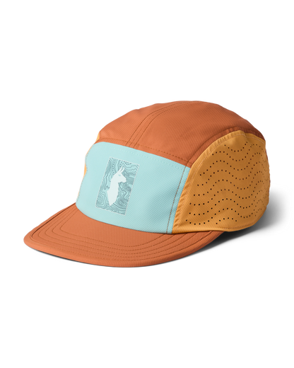 Tech Plus 5-Panel Hat - Tide Pool/Whiskey - US 2620