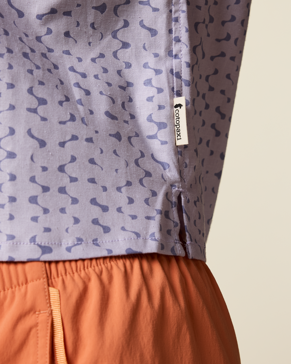 Afuera Button Up Shirt - Print - Women's - Shimmer Aster - US 1139