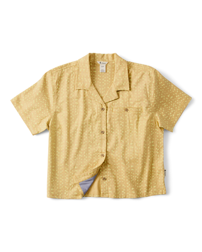 Afuera Button Up Shirt - Print - Women's - Shimmer Honeydew - US 4150