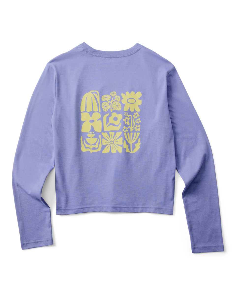 Flower Patch Long-Sleeve T-Shirt - Women's - Aster - US 2618