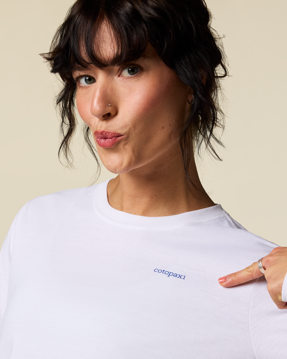 Flower Patch Long-Sleeve T-Shirt - Women's - White - US 6543