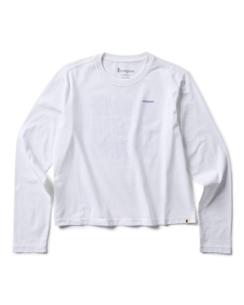 Flower Patch Long-Sleeve T-Shirt - Women's - White - US 6543