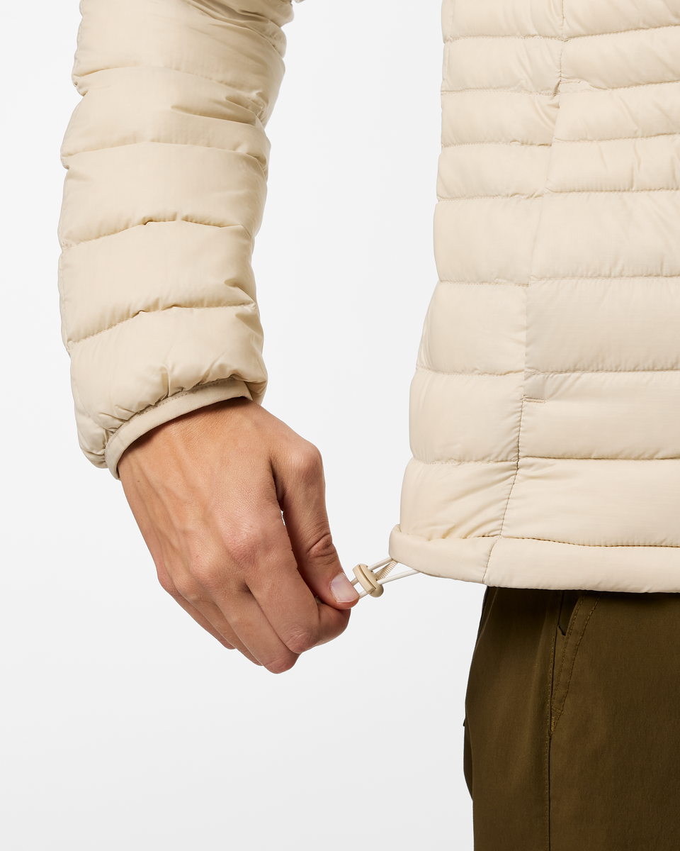 Fuego Down Hooded Jacket - Women's - Cream Stripes - US 2666