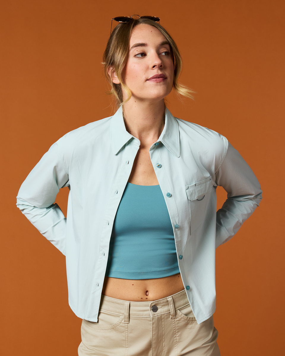 Solta Long-Sleeve Sun Shirt - Women's - Surf - US 9122