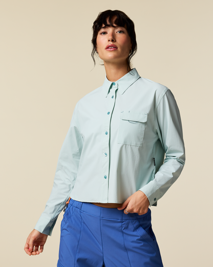 Solta Long-Sleeve Sun Shirt - Women's - Surf - US 9122