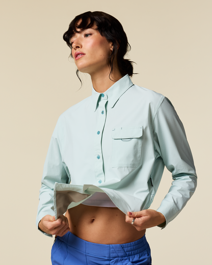 Solta Long-Sleeve Sun Shirt - Women's - Surf - US 9122