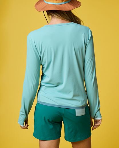 Sombra Long-Sleeve Sun Shirt - Women's - Tide Pool - US 6167