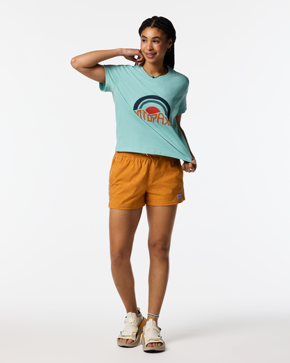 Sunset Embers T-Shirt - Women's - Tide Pool - US 5621
