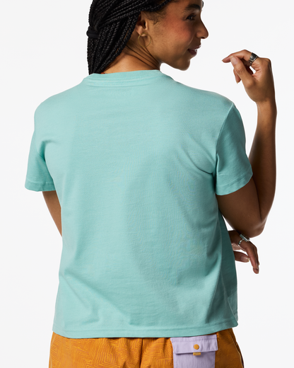 Sunset Embers T-Shirt - Women's - Tide Pool - US 5621