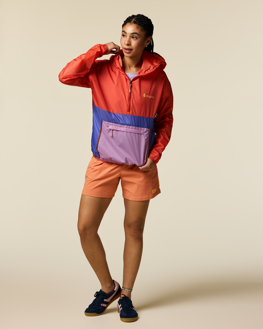 Teca Half-Zip Windbreaker - Women's - Smell the Begonias - US 5562