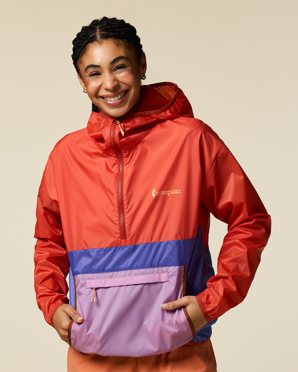 Teca Half-Zip Windbreaker - Women's - Smell the Begonias - US 5562